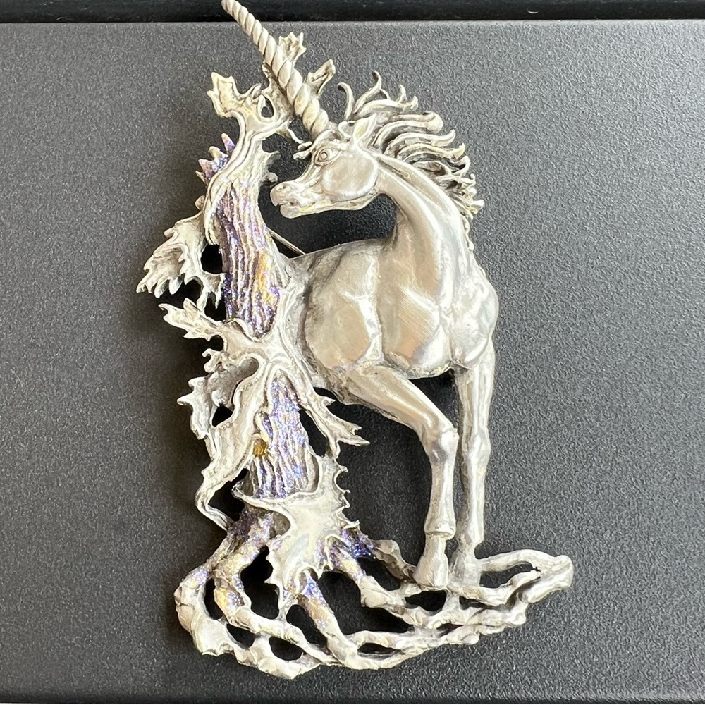 Vintage JJ Unicorn Brooch